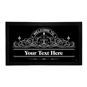 personalized bar runner mat - novelty beer gifts - add your text - bar name