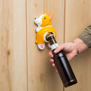 BigMouth Inc Corgi Butt Bottle Opener - Hilarious Beer Bottle Openers - Wall Mount Bottle Cap Opener - Funny Gifts for Adults