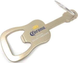 corona keychain bottle opener guitar shape