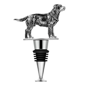wine stopper for labrador retriever gifts, wine gifts for dog lovers gifts for women, funny bottle stoppers for golden retriever gifts reusable wine accessories