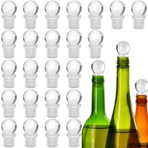 wine bottle stoppers 24 pack wine saver with silicone glass unbreakable wine stopper for decanter beverages champagne liquors oils diffuser bottles