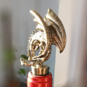 Dragon Wine Stoppers Gothic Metal Alloy Design Bottle Stopper for Dragon Gift Party Decorative