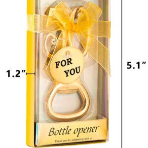 50PCS Packs Golden 50 Bottle Openers for 50th Birthday Party Favors or 50th Wedding Anniversary Party Gifts 50th Birthday Party Gifts Souvenirs Decorations for Guests