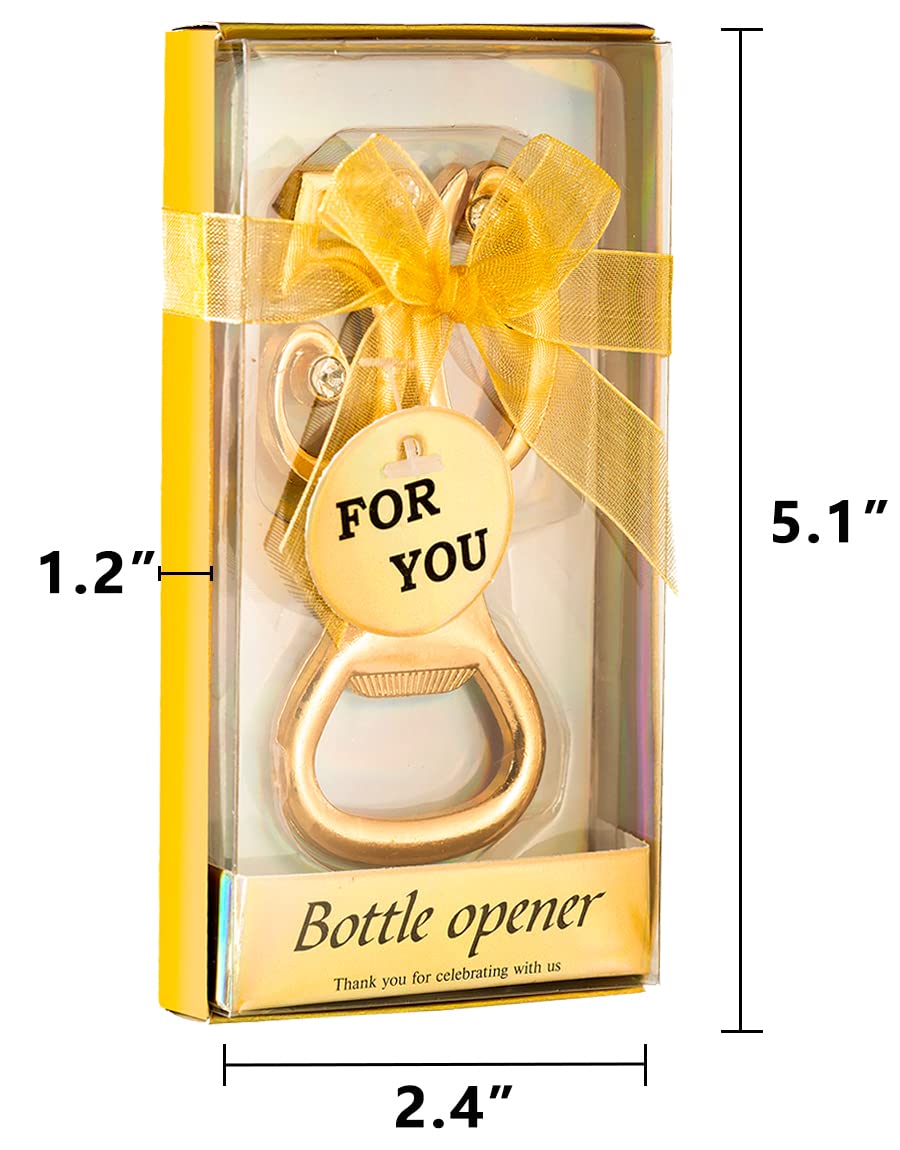 50PCS Packs Golden 50 Bottle Openers for 50th Birthday Party Favors or 50th Wedding Anniversary Party Gifts 50th Birthday Party Gifts Souvenirs Decorations for Guests