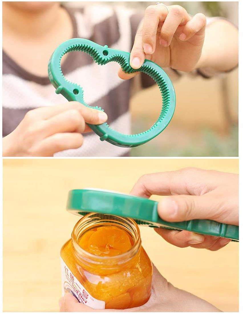 3 in 1 Silicone Multi Opener Bottle Opener Handy Anti-slip Bottle Lid Opener Kitchen Twist Tool Opener for Pop/Beer Bottle Jar