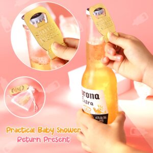 Popping Bottle Openers Baby Shower for Guests, 24PCS Cute Bottle Opener Souvenirs with Organza Bags and Thank You Tags for Theme Wedding Kids Birthday Party Favors