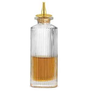 bitter bottle – pillar shape bitter bottle for cocktail, 4.7oz / 140ml, great for bartender, home bar