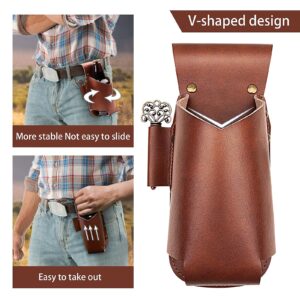 iPihsius Beer Holster, Beer Holster for Men,Bottle Opener Included Beer Gift for Men,Hands-Free at Parties, Barbecues, Camping