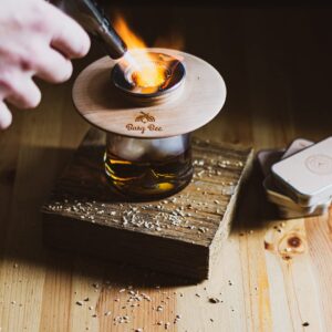 Cocktail Smoker Kit with Torch - Bourbon Smoker Kit - Whiskey Smoker Kit with Torch - Wood Chips - Smoked Old Fashioned Drink Smoker Kit - Bourbon Whiskey for Men and Dads