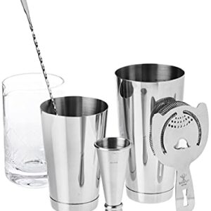 Barfly Essential Deluxe Mixing Cocktail Kit, Stainless Steel (M37131)