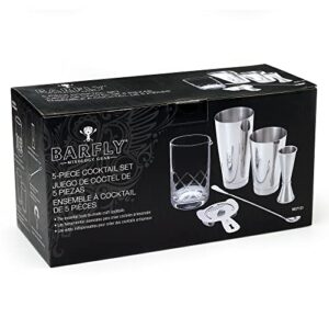 Barfly Essential Deluxe Mixing Cocktail Kit, Stainless Steel (M37131)