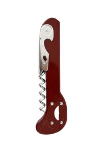 original franmara boomerang classic waiter style corkcrew with foil cutter - burgundy