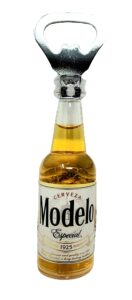 arimex magnetic corona beer bottle opener cool unique funny mexican corona bottle opener man cave decor accessories must haves for barbecue bbq parties (modelo), 5 x 1