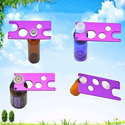 Htppzjr Essential Oil Bottle Metal Orifice Remover Opener Roller Bottle Opener Metal Key Tool Opener and 123456r for Roller Balls and Caps