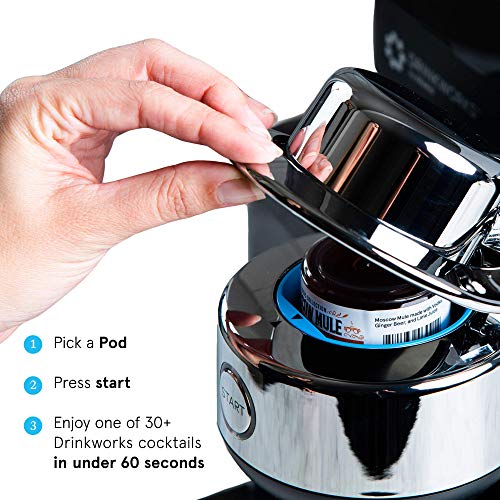 Drinkworks Home Bar Pro by Keurig, Single-Serve, Pod-Based, Premium Instant Cocktail Maker (Discontinued by Manufacturer)