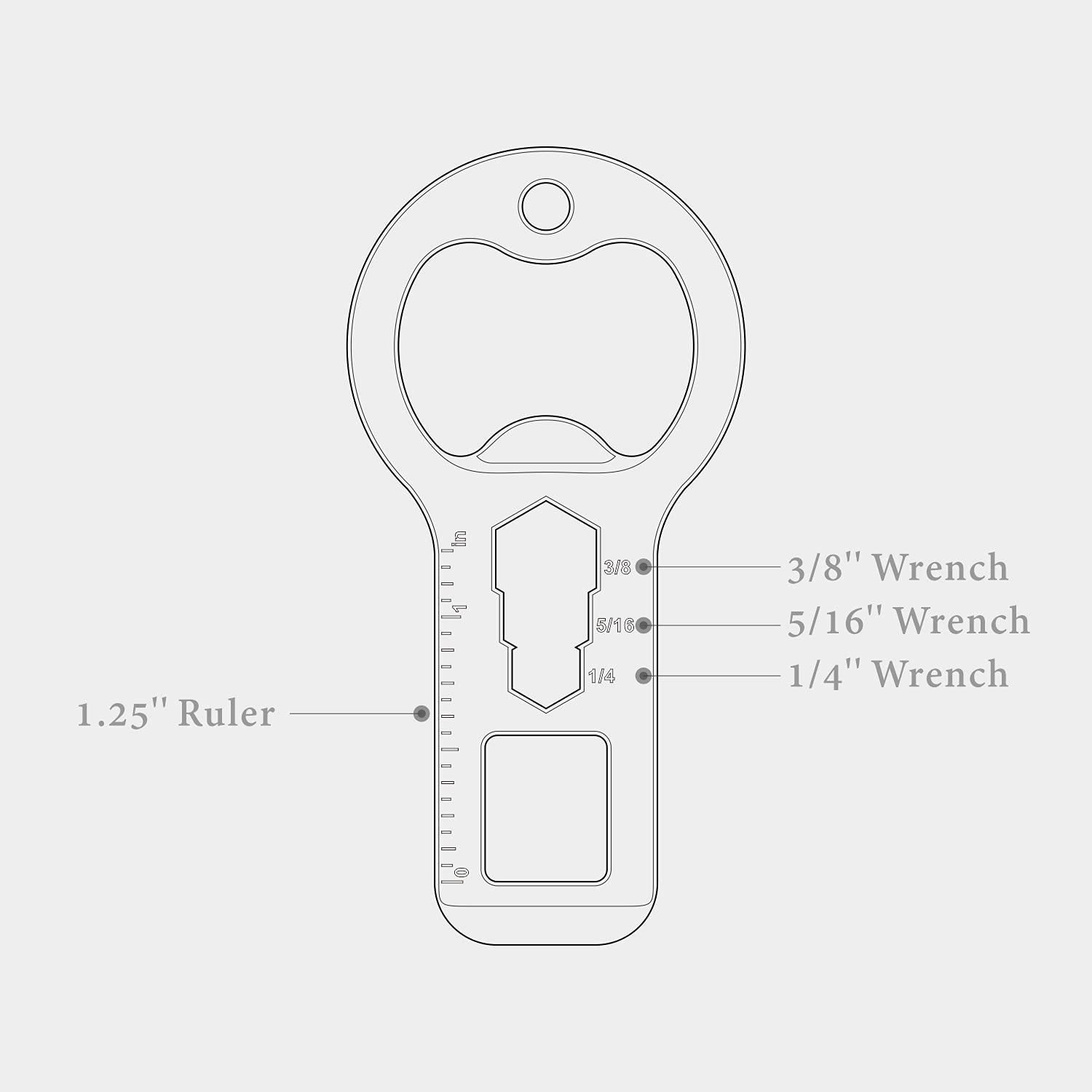 KITCHENDAO 4 in 1 Keychain Beer Bottle Opener, Anti-rust Titanium Coating, Durable Stainless Steel Gift for Father, Husband, Black 2 Pack