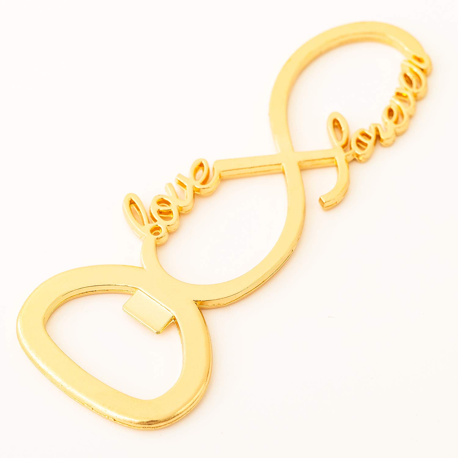 24 Pcs Love Forever Bottle Openers for Wedding Party Bridal Shower Favors Decorations Gifts or Souvenirs for Guests with Individual Gift Package (24, gold)…