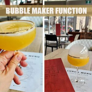 ExploNova Cocktail Smoke Gun, Vapour Blaster Cocktail Bubble Smoke Gun with 5-Flavour Aroma Liquid and Edible Bubble for Food and Drink,Whiskey,Bourbon,Rum, Bar/Home Use, Gift for Father/Husband