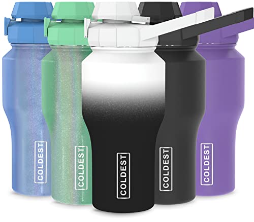 Coldest Shaker Bottle - Protein Blender Shaker Cup for Protein Mixes Insulated Chug lid Bottle,Bottle Fits Sip Cirkul Lid (26 oz, Hyperspace)