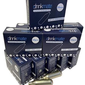 Drinkmate 8g CO2 Soda Chargers - 100 pack