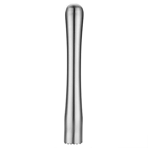 JXS 7.3" 18.5MM Stainless Steel Cocktail Muddler, Sturdy Dishwasher Safe Perfect Kitchen Gadget