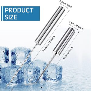 Stainless Steel Ice Pick Ice Crusher Ice Chisel Removal Pick Crushed Ice Tool for Kitchen Bars Bartender Picnics Camping and Restaurant(14 Inch)