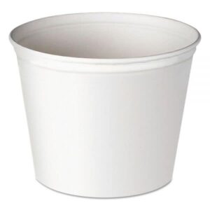 tabletop king 10 lb. white disposable paper ice bucket - 25/pack