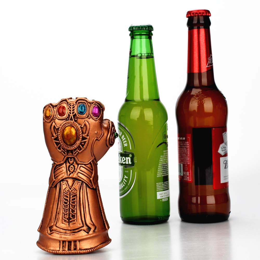 Creative Infinite War Thanos Gloves Fist Opener Beer Bottle Openers Cool Beer Cola Wine Cap Opener Gift for Marvel Avengers Fans