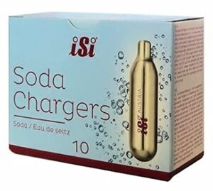 isi north america isi 100 soda chargers, gold