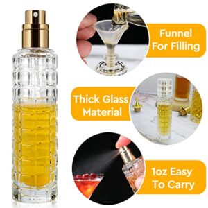 Bitters Bottle and Cocktail Atomizer - Classic Design Glass Bottles with to Add Bitters for Cocktails and Vermouth Bitters Spray Bottle 1oz,Ideal Bartender Gifts Home Bar Accessories