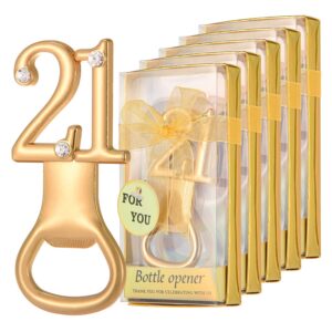 24 pieces/packs 21 bottle openers for 21th birthday party favors wedding anniversary gidts decorations or souvenirs for guests with gift boxes party giveaways for adults (21)