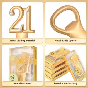 24 Pieces/Packs 21 Bottle Openers for 21th Birthday Party Favors Wedding Anniversary Gidts Decorations or Souvenirs for Guests with Gift Boxes Party Giveaways for Adults (21)