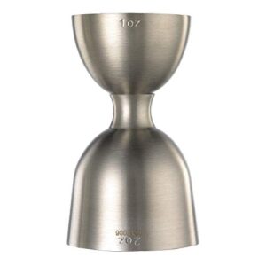 Barfly M37006 Heavy-Duty Straight Rim Bell Jigger, 1 oz x 2 oz, Stainless Steel