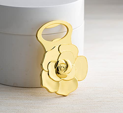 24 Packs Rose Flower Shape Bottle Openers for Wedding Favors to Guests, Bridal Shower Party Gifts, Souvenirs or Decorations for Guests