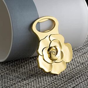 24 Packs Rose Flower Shape Bottle Openers for Wedding Favors to Guests, Bridal Shower Party Gifts, Souvenirs or Decorations for Guests