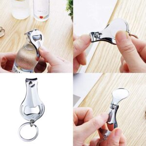 30pcs Personalized Bottle Opener Nail Clipper Keychain Versatile & Durable, Private Customized Party Favors Wedding Brewery Christmas Logo Engraved