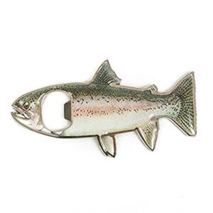 tinksky bottle opener fridge magnet stainless steel rainbow trout fish shape 2 in 1