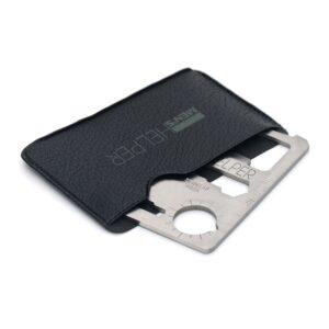 belursus multitool wallet pocket card - multi-tool survival camping kit - credit card size multipurpose bottle opener, can opener, pocket knife, lock pick - best gift for men - 14 in 1-1 pack!