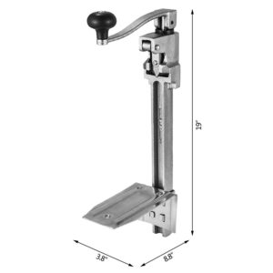 OrangeA Commercial Can Opener Manual Table Mount Heavy Duty Cast Iron Can Opener Restaurant Professional Manual Bottle Tin Opener Jar Opener for Cans Up to 15.7Inch Height (Manual)