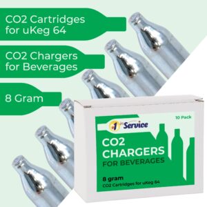 8g CO2 Chargers uKeg 64, 20 Pack