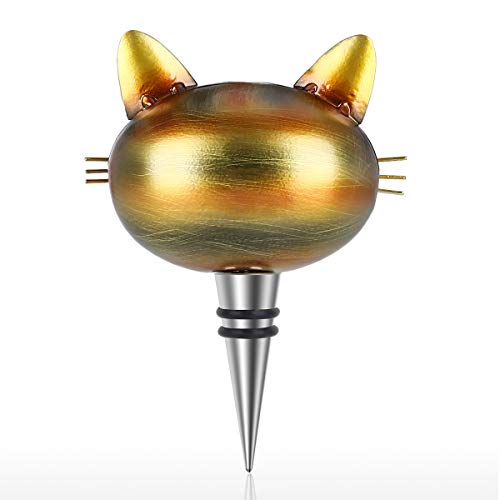 Cat Wine Bottle Stopper Metal Beverage Bottle Plugs Best Gift Accessories for Cat Lovers