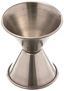 browne foodservice 1292 stainless steel jigger, 1 oz x 1-1/2 oz capacity