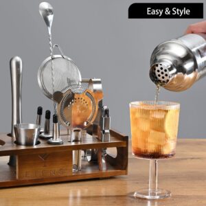 Etens Mixology Bartender Kit, House Warming Gifts New Home Bar Accessories | Cocktail Shaker Set Martini Bar Tools Sets | Drink Mixing Mixer Bartending Barware | Housewarming Gifts for New House