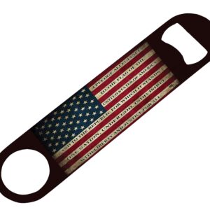 USA Flag Pledge of Allegiance Speed Bottle Opener Heavy Duty Gift Patriotic United State Of America US