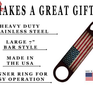 USA Flag Pledge of Allegiance Speed Bottle Opener Heavy Duty Gift Patriotic United State Of America US