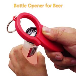 HANCELANT Bottle and Can Opener, 3 in 1 Keychain Bottle Opener, Easy Can Opener for Men, Women