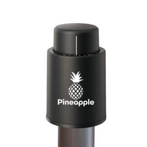Pineapple [2 PACK] Wine Stopper Vacuum Pump, Reusable Wine Bottle Saver, Wine Preserver Cork for Wine, Champagne, Gifts, Accessories