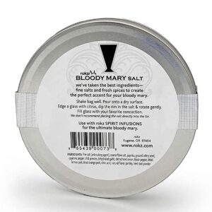 Rokz Rimming Salts Set of 2 Tins | Bloody Mary Salt and Lime Margarita Salt | One Each | Contains 2, 4 Ounce Tins, 8 Ounces Total.