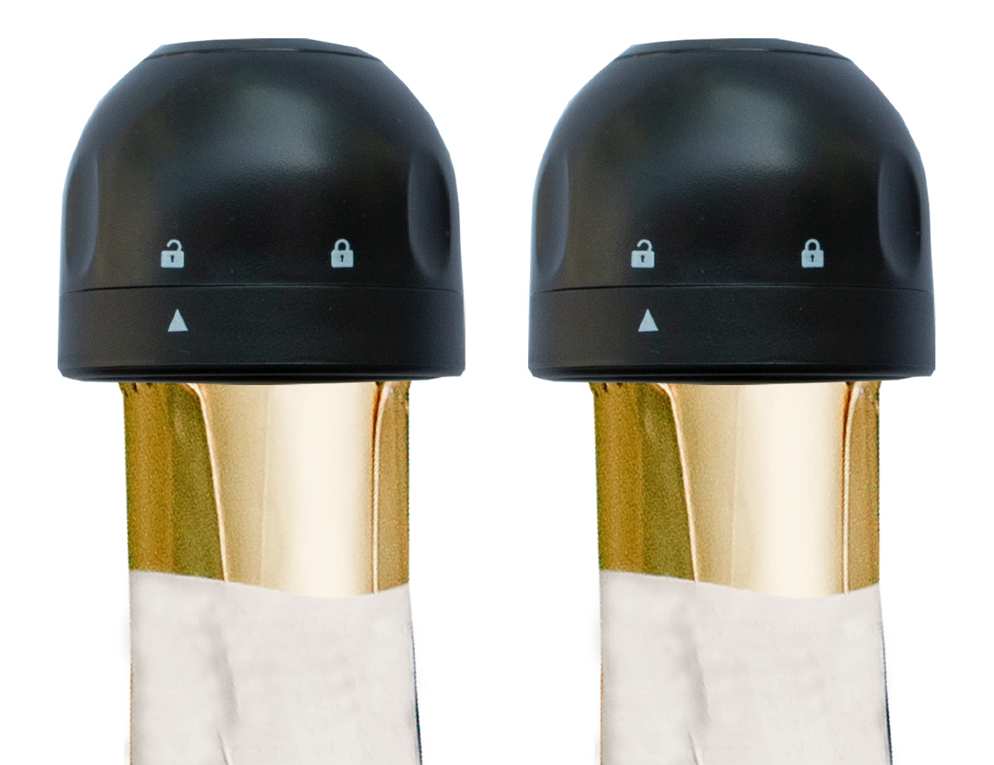 YOOHOTOUCH Champagne Stopper,2Pack Mini Champagne Saver Stoppers, Reusable Vacuum Leakproof Champagne Sealer,Perfect for Champagne, Cava, Prosecco & Sparkling Wine Bottle