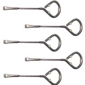 5 Pack Church Key Bottle Opener, Bottle Opening Tool, Church Key Can Opener, Hand-Held Steel Church Key Pack of 5